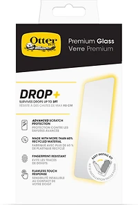 OtterBox - Premium Glass Antimicrobial Screen Protector for Apple iPhone 16 Pro Max - Clear