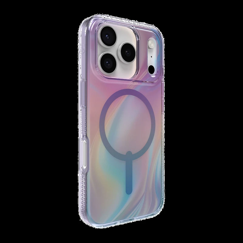 iPhone 17 Pro ZAGG Graphene Milan Snap Case - Iridescent Lights