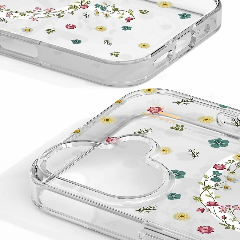 Ideal of Sweden IDCLCMSI2361507 Étui Mid Clear MagSafe Floral pour iPhone 15