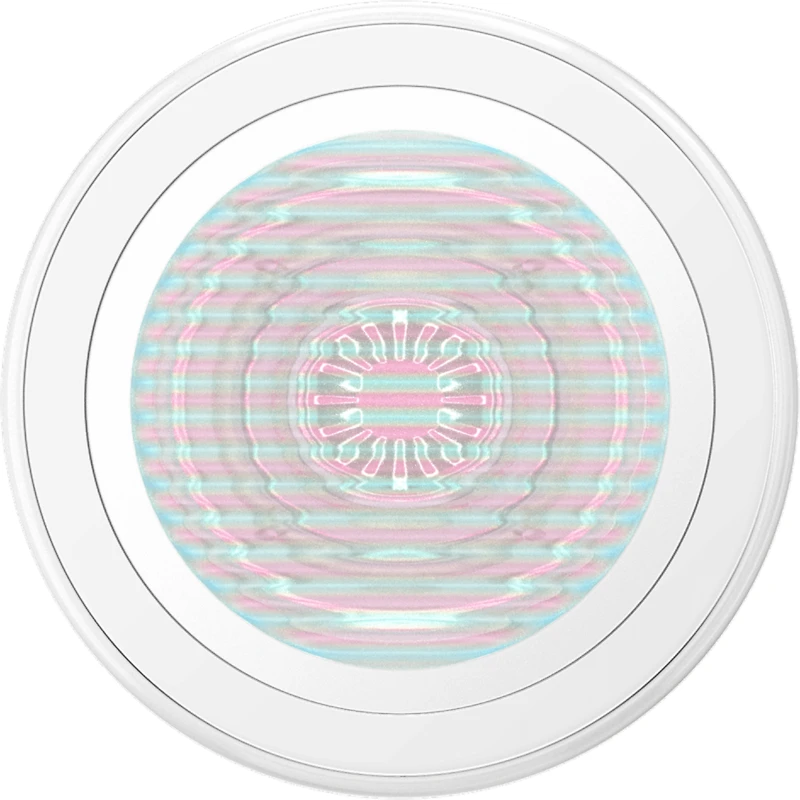 PopSockets 807474 PopGrip pour MagSafe Rond avec Anneau Adaptateur Fluted Opalescent