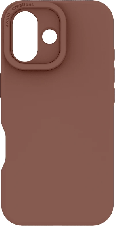 Avana AP7NAVSIKMOCC Velvet MagSafe Case Mocha pour iPhone 17