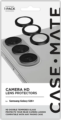 Case-Mate - Aluminum Ring Lens Protector for Samsung Galaxy S26 Plus - Black
