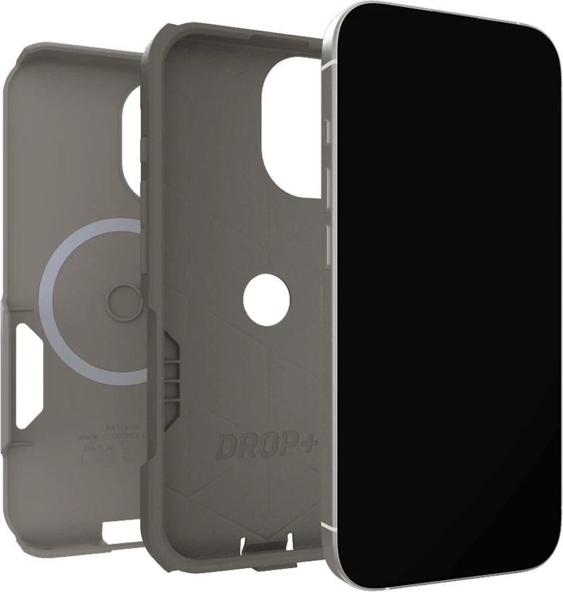 OtterBox 7798307 Étui Commuter MagSafe avec Contrôle de la Caméra Cottonwood Glen (Beige) pour iPhone 17