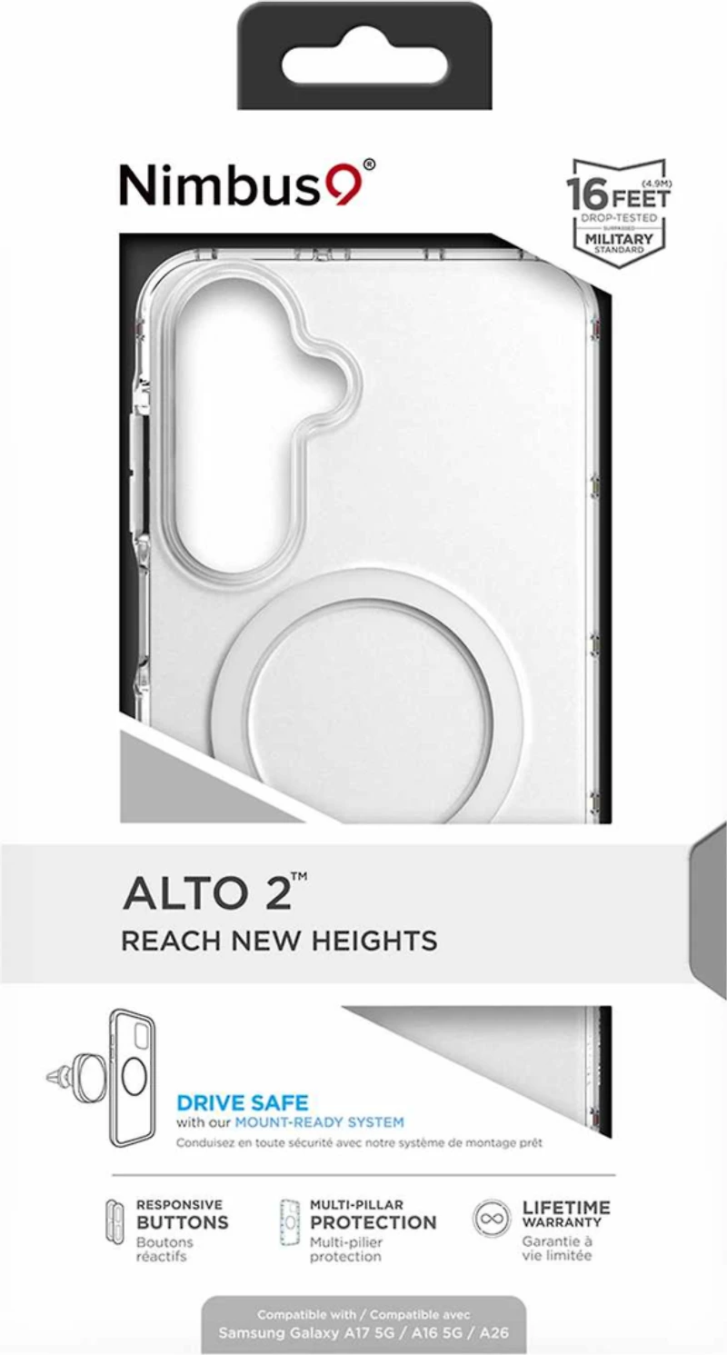 Nimbus9 - Alto 2 Case  for Samsung Galaxy A17 5G - Clear