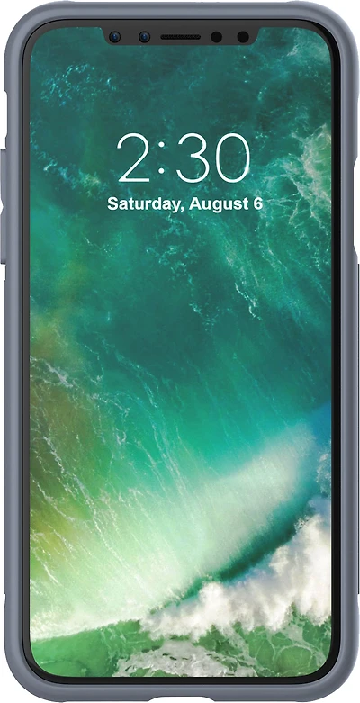 ADIDAS étui Grip Snap pour iPhone X/Xs, acier brut