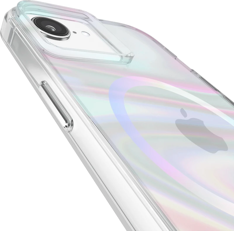 iPhone 16e/15/14/13 Case-Mate Soap Bubble MagSafe Case - Iridescent
