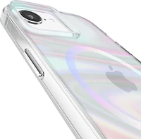 iPhone 16e/15/14/13 Case-Mate Soap Bubble MagSafe Case - Iridescent