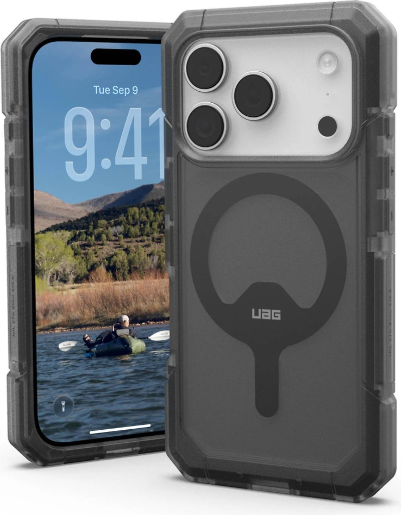UAG 114521113131 Étui Robuste Trooper MagSafe Ash pour iPhone 17 Pro