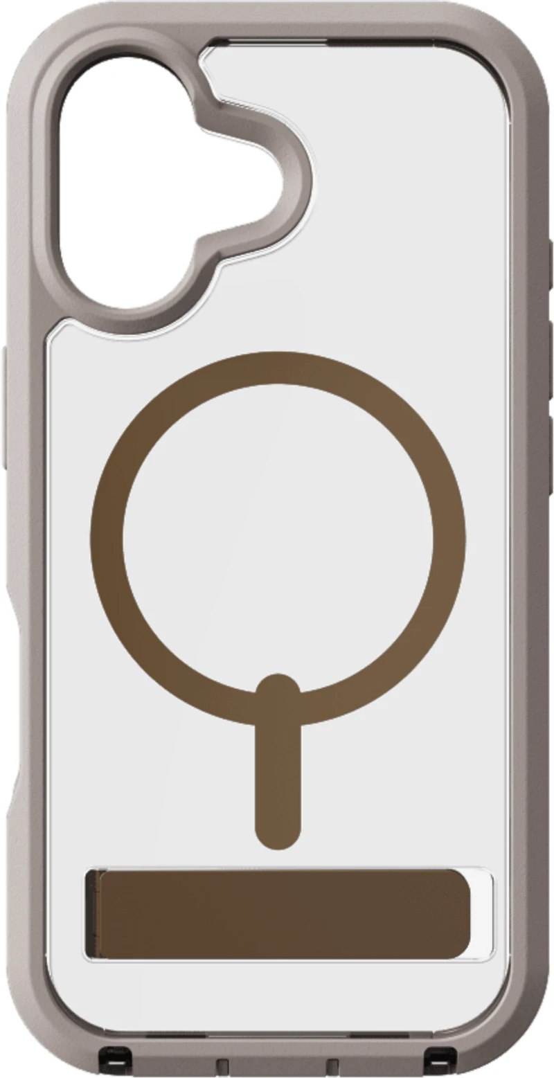 ZAGG - Rainier Snap MagSafe Case with Kickstand for Apple iPhone 17 - Sandstone