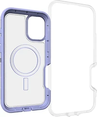 iPhone 16 Plus Otterbox Defender XT Clear Pro w/ MagSafe Series Case - Clear/Purple - Lavendar Haze