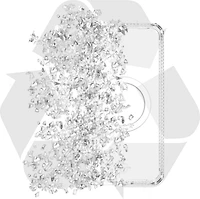 ITSKINS SGZPHMACRTRSP Étui Hybrid_R Clear Compatible avec MagSafe Transparent pour Samsung Galaxy S25+