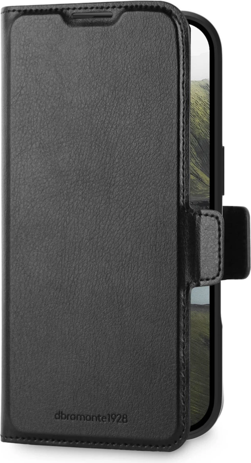 DBRAMANTE1928 Oslo Pro Folio Wallet Case For iPhone 17 - Black