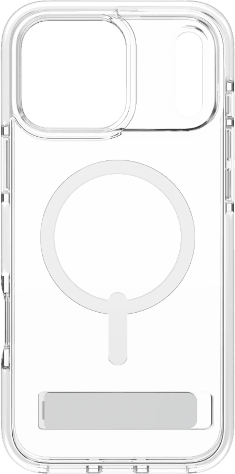 ZAGG - Santa Cruz Snap MagSafe Case with Kickstand for Apple iPhone 17 Pro Max - White