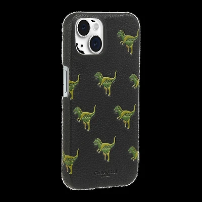 iPhone 15/14/13 Coach Leather Slim Wrap Case - Repeat Rexy
