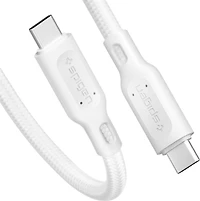 Câble USB-C vers USB-C Spigen de 120 cm - Blanc - Lot de 2