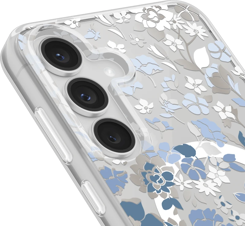 Kate Spade - Protective Case with Magnet for Samsung Galaxy S25 FE - Flowerbed Blue