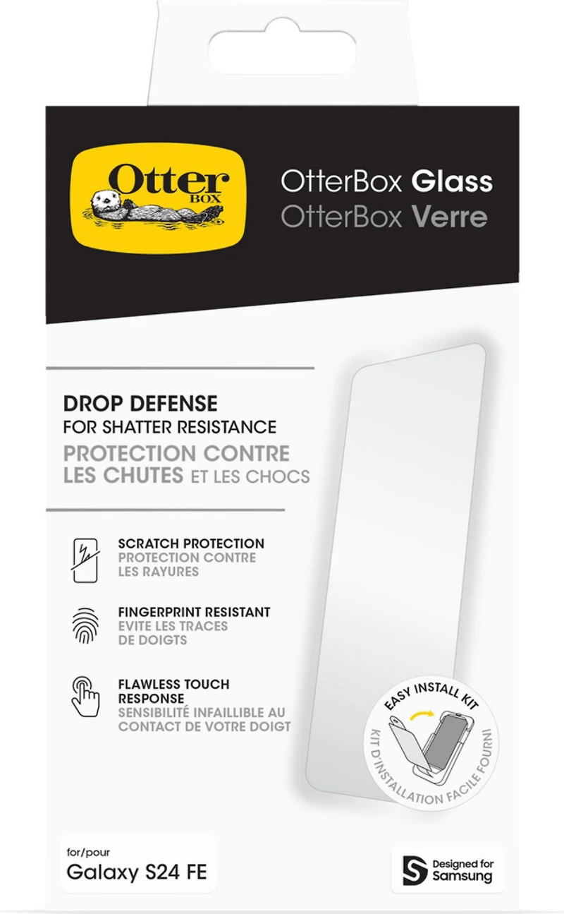 OtterBox - Glass Screen Protector for Samsung Galaxy S24 FE - Clear