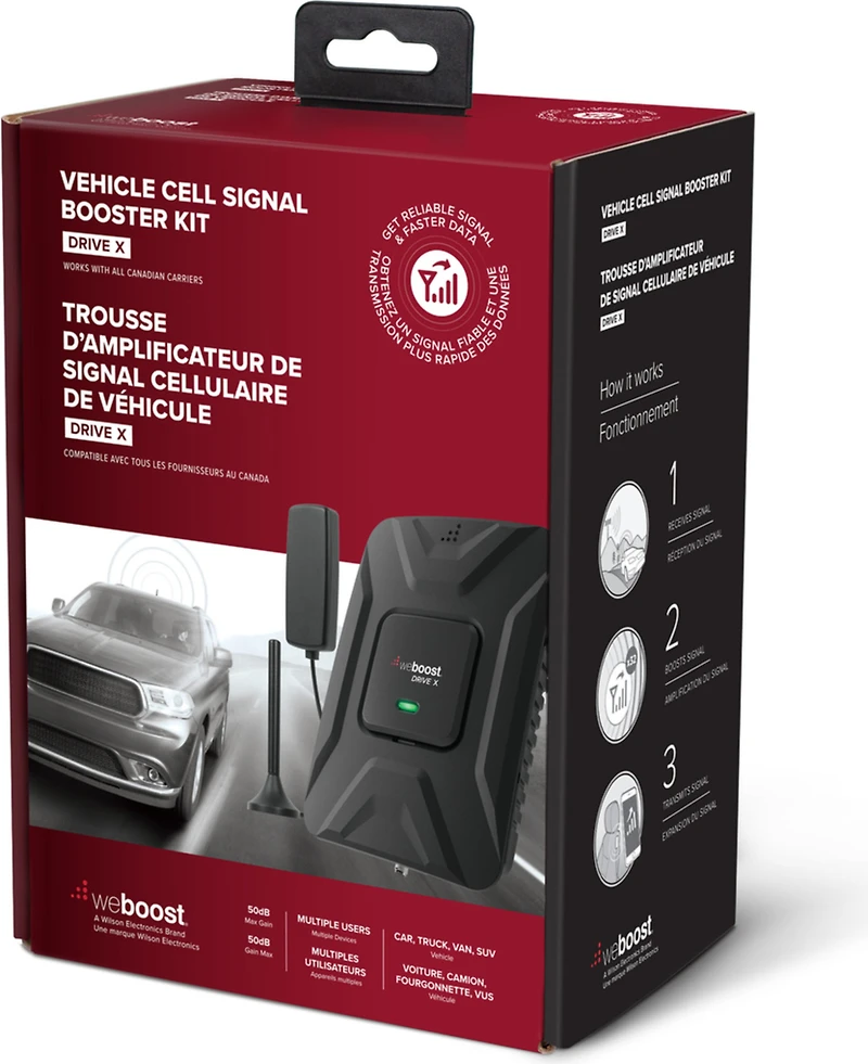 WeBoost trousse d’amplification de signal Drive X pour véhicule