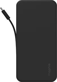Mophie 10,000 mAh Powerstation Plus w/USB-C Cable - Black