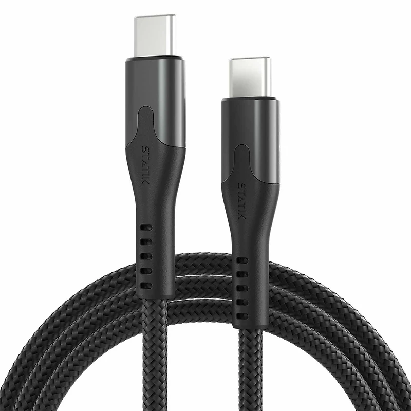 Blu Element - SelfCoil Magnetic Cable USB-C to USB-C 6ft 100W Black