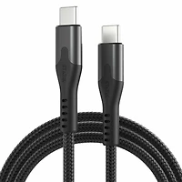 Blu Element - SelfCoil Magnetic Cable USB-C to USB-C 6ft 100W Black