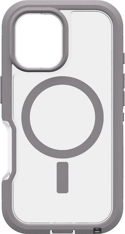iPhone 16 Otterbox Defender XT Clear Pro w/ MagSafe Series Case - Clear/Grey