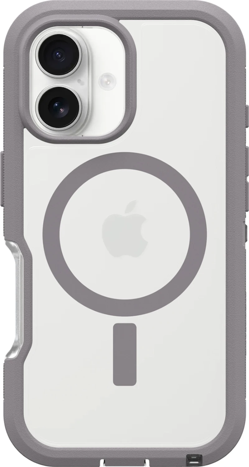 iPhone 16 Otterbox Defender XT Clear Pro w/ MagSafe Series Case - Clear/Grey