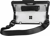 Rugged Case with Hand Strap and Shoulder Strap Clear for Microsoft Surface Pro 8 - Black