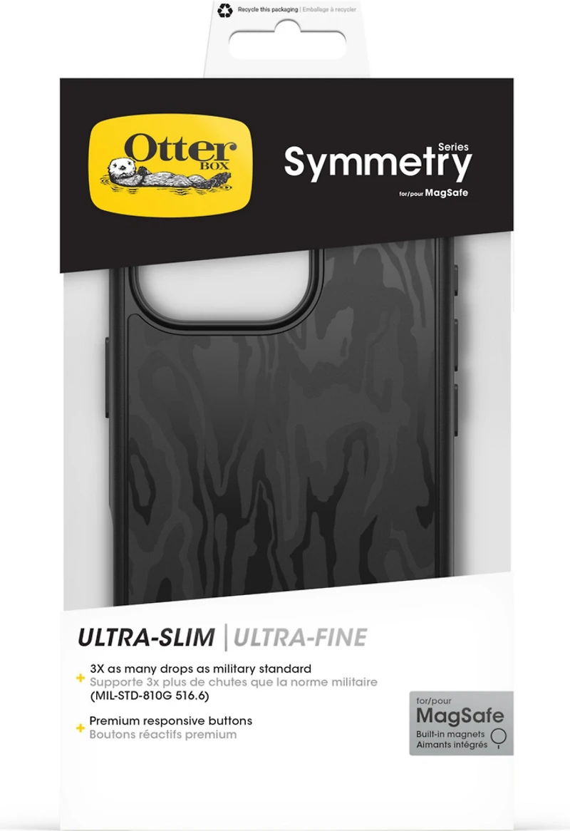 iPhone 16 Pro Otterbox Symmetry Graphics w/ MagSafe Series Case - Black - Spruce Bark