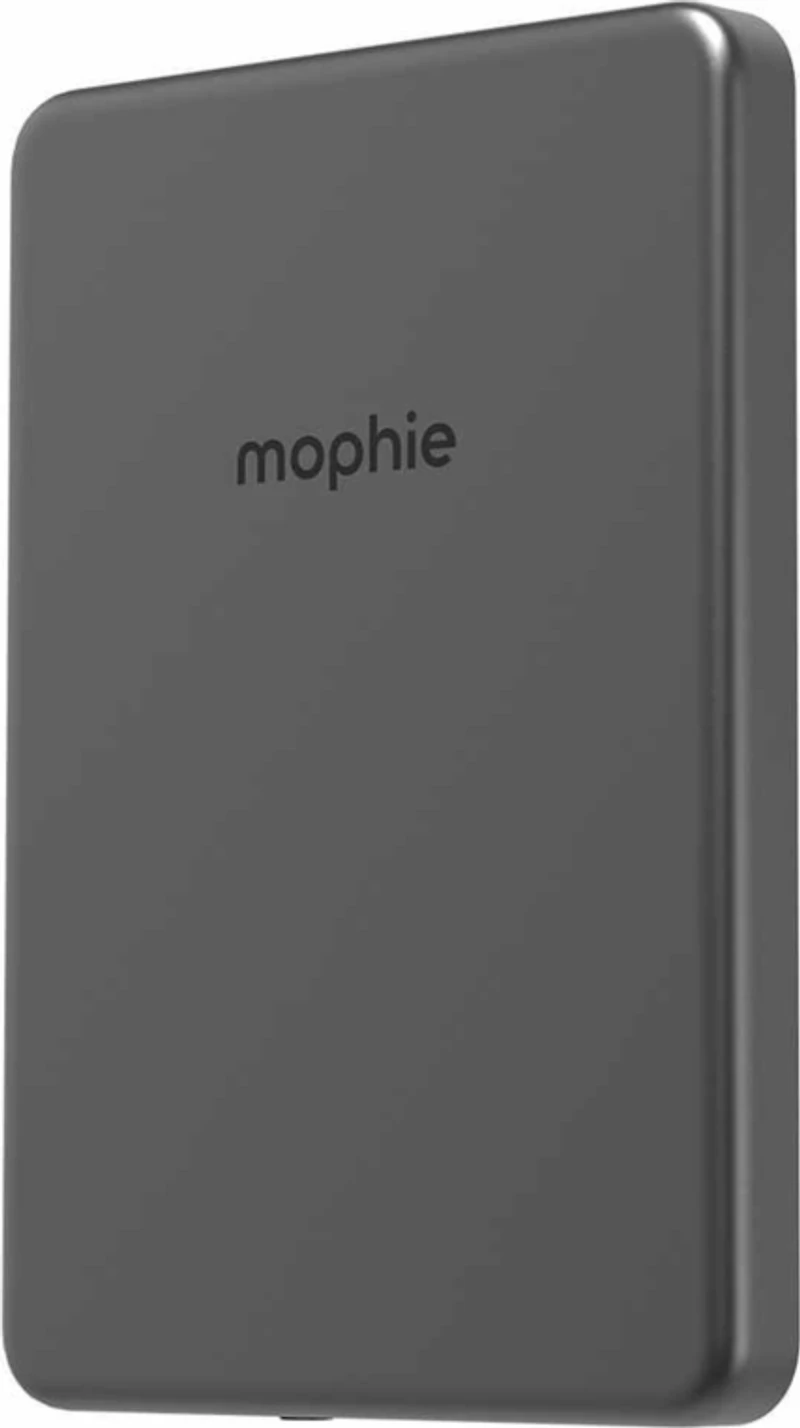 mophie 401118236 Batterie Externe Powerstation Qi2 sans Fil Ultramince 5000 mAh 15W PD USB-C avec Cable USB-C Noir
