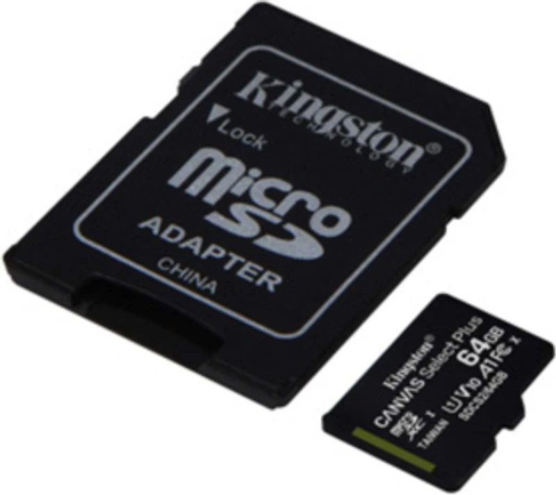 Kingston 134371 Carte Mémoire 64 GB microSDXC Canvas Select Plus Class 10 SDCS2