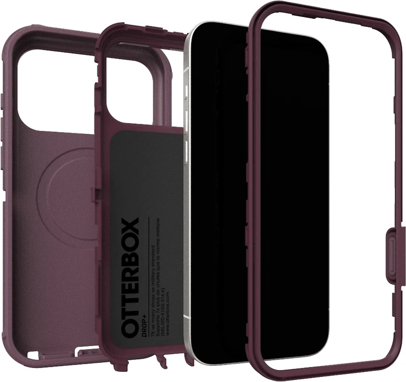 OtterBox 7798434 Étui Defender Pro MagSafe avec Contrôle de la Caméra Trailhead (Violet) pour iPhone 17 Pro Max