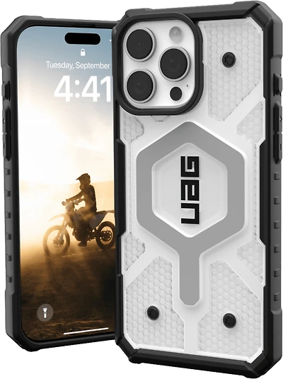 Étui Pathfinder Clear d'UAG avec MagSafe pour iPhone 16 Pro Max