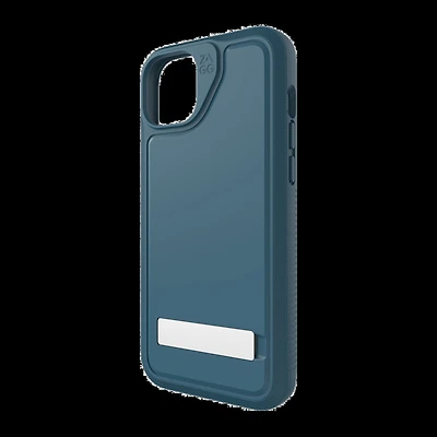 Étui Everest Snap ZAGG (GEAR4) avec support – 15 Plus/14 Plus, bleu