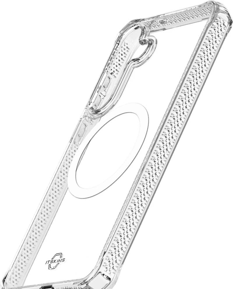 ITSKINS SG5FHMACRTRSP Étui Hybrid_R Clear avec Magnets Transparent pour Samsung Galaxy S25 FE