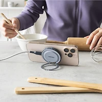 Ventev Q2STDGRY182768 Chargeur Magnétique sans Fil Qi2 de 15W avec Support Argent