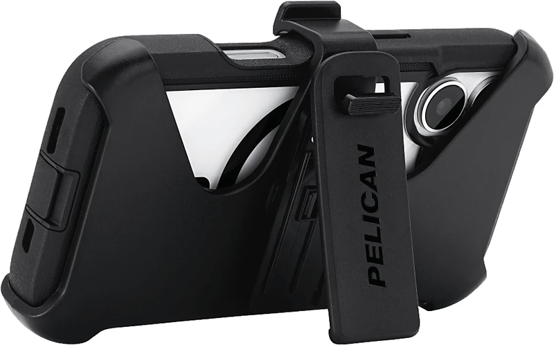 Pelican - Voyager MagSafe Case with Holster for Apple iPhone 17 - Black and Clear