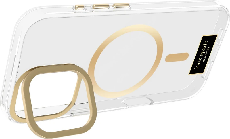Kate Spade - Protective MagSafe Case with Stand for Apple iPhone 17 - Icon Clear