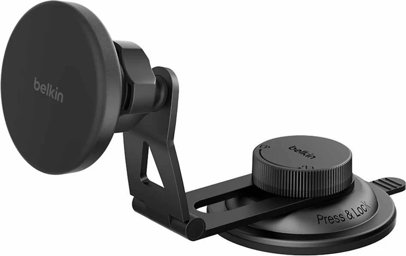 Belkin WIC013ttBK Support de Recharge sans Fil Magnétique BoostCharge Qi2 pour Véhicule Électrique Noir