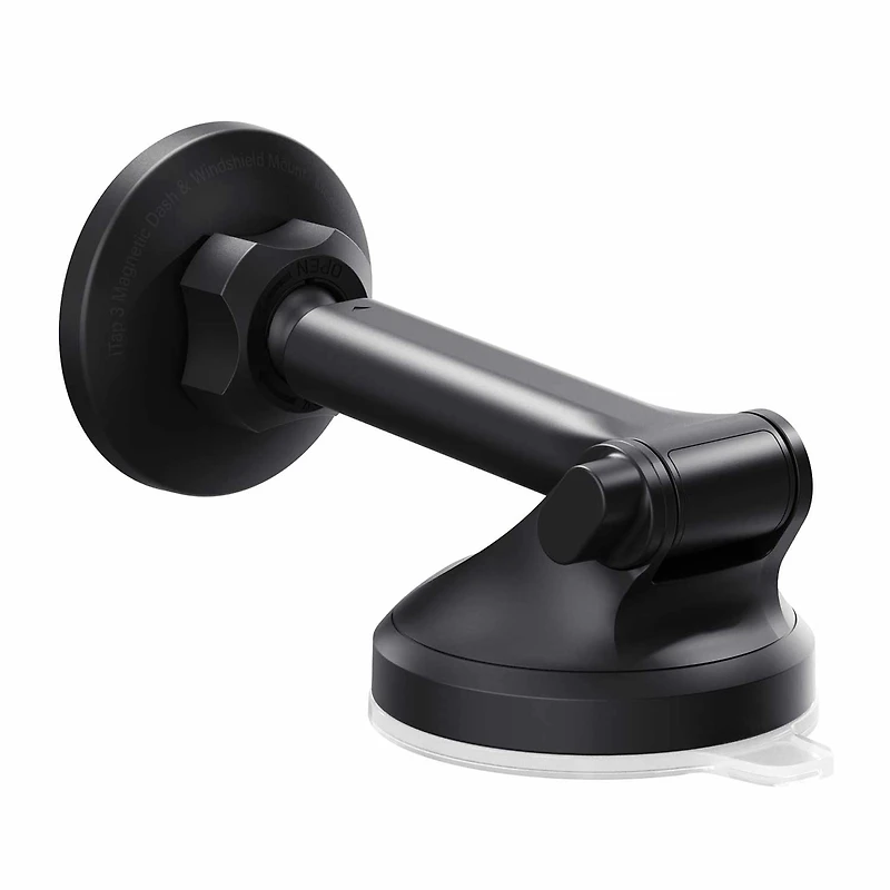 iOttie - iTap 3 MagSafe Compatible Dash and Windshield Mount with Adapter Ring Black