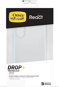 React Case Clear with Blue Tint for Samsung Galaxy S25 Edge