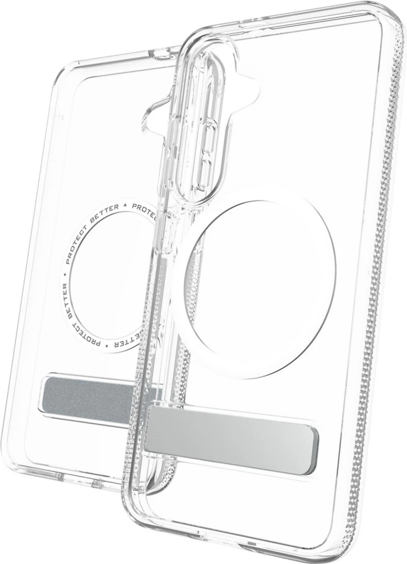Samsung Galaxy S25 ZAGG Graphene Crystal Palace Snap Kickstand Case - Clear
