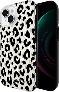 iPhone 15/14/13 Kate Spade Protective Hardshell MagSafe Case - City Leopard