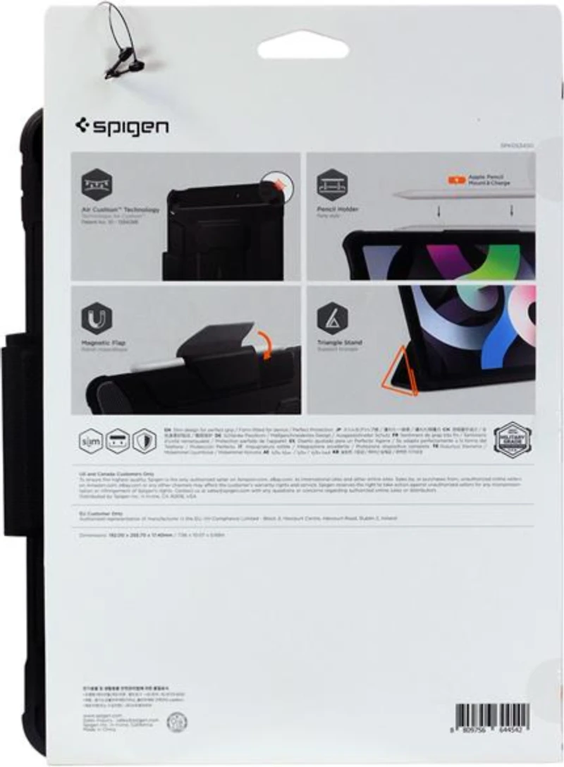 Spigen ACS02642 Étui Core Armor Pro  Noir pour iPad Air 11 2024 (6e Gén)