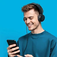 JLab - Studio 2 Wired On-Ear Headphones Black