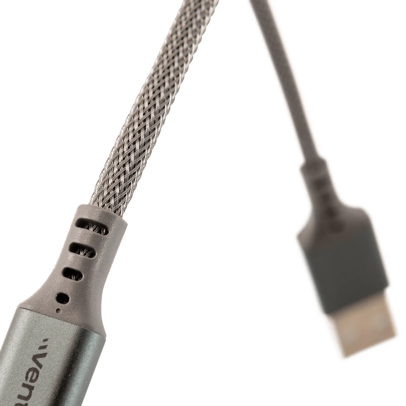 Ventev - Chargesync Alloy USB-C to USB-C 10ft - Steel