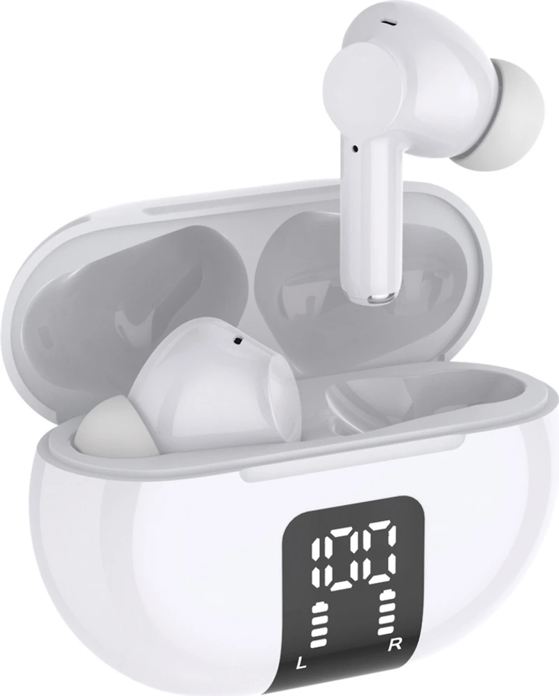 Premium True Wireless Earbuds (Made with Recycled Packaging) - White