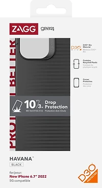 GEAR4 - iPhone 14 Plus Gear4 D3O Havana Case - Black