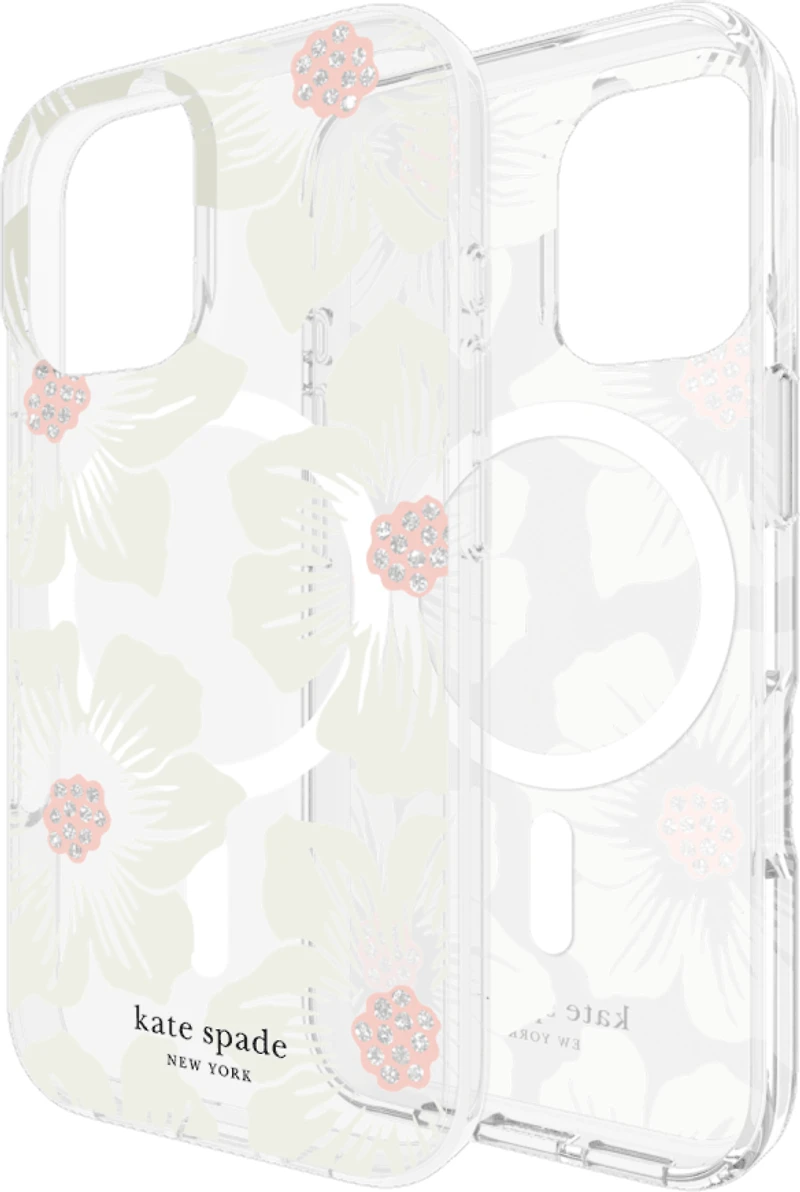 iPhone 16 Kate Spade Protective Prints MagSafe Case - Hollyhock Floral