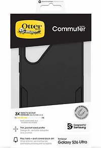 OtterBox 7799844 Étui Commuter avec Magnets Noir pour Samsung Galaxy S26 Ultra en Emballage en Vrac